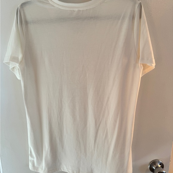 Beatles Women's White Graphic Tee with Butterfly Design size med - Picture 2 of 2